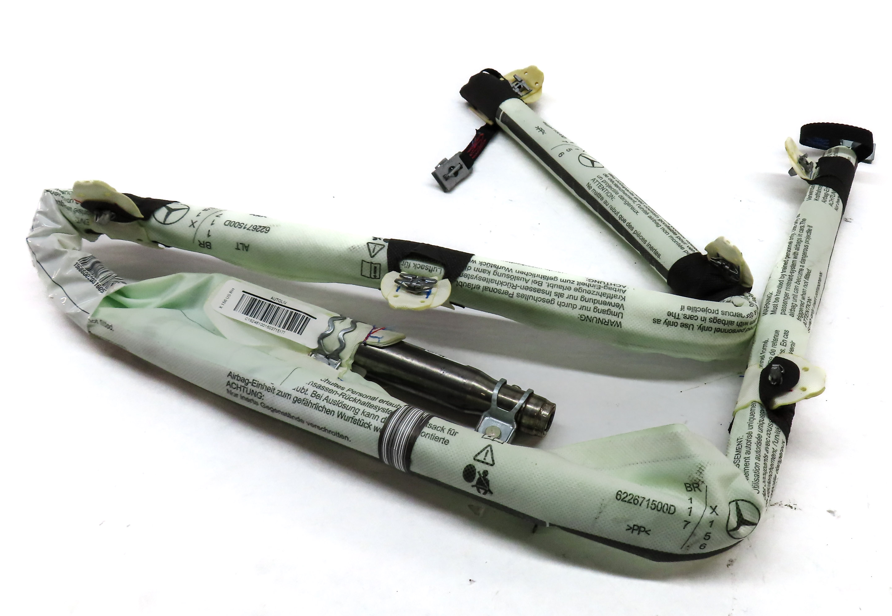 15-20 MERCEDES GLA-CLASS (X156) RIGHT PASSENGER ROOF SIDE CURTAIN AIRBAG AIR BAG — exact item pictured